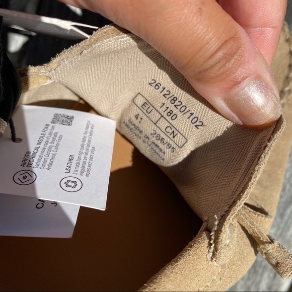 🍂 ZARA TAN SUEDE LEATHER STITCHED MOCCASINS! - Picture 13 of 16